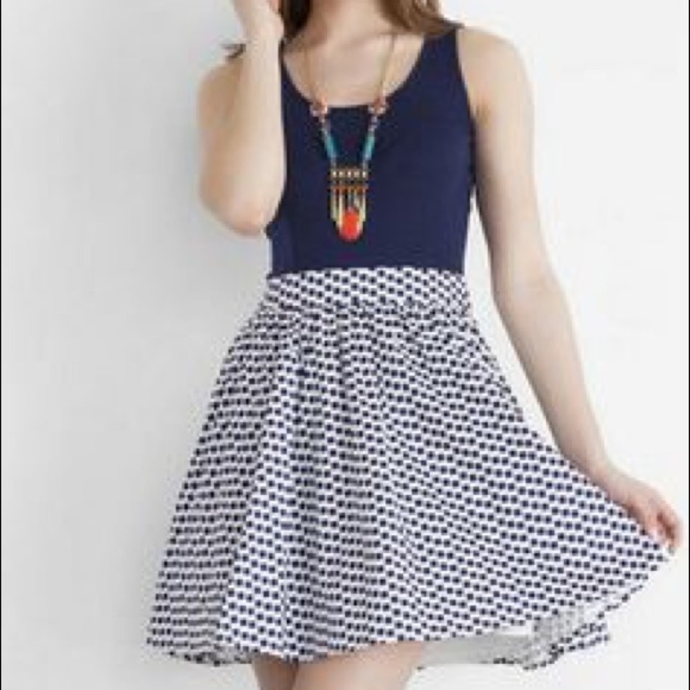 Gulfton stripped Blue tank dress!